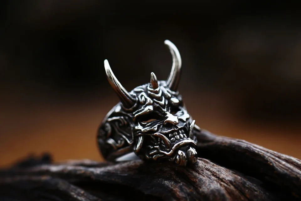 般若マスクリング Hannya Mask Ring