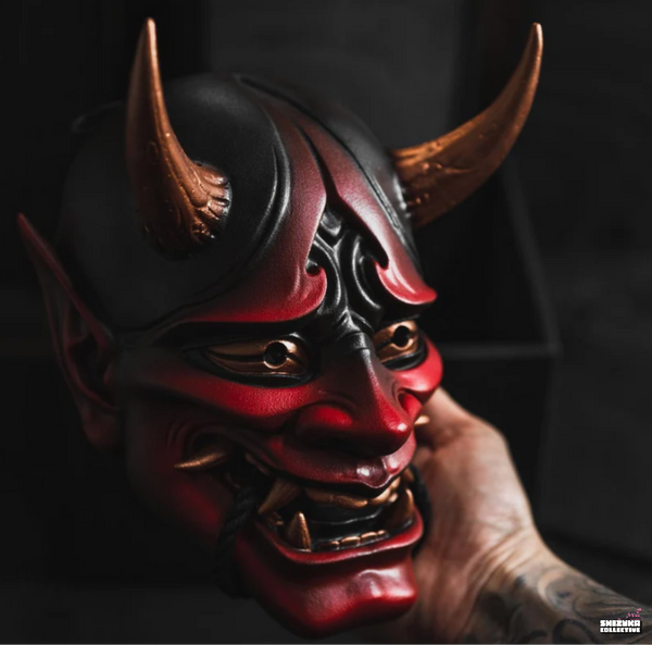 Crimson fury Hannya Mask – Shizuka Collective