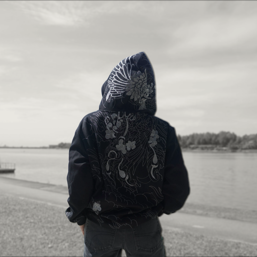 Midnight Phantom Sukajan Hoodie