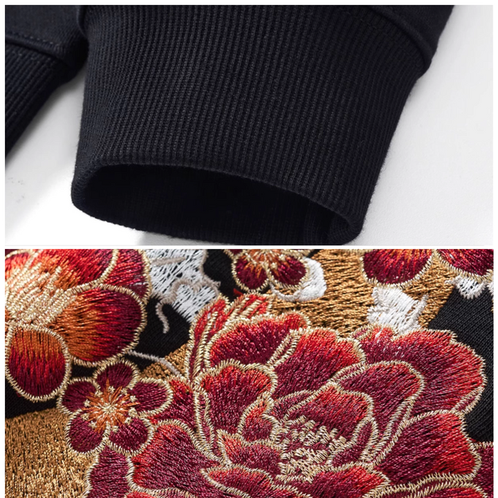 Kokuryū Blossom Embroidered Hoodie