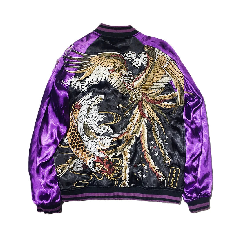 Yokosuka Phoenix Sukajan Souvenir Bomber Jacket