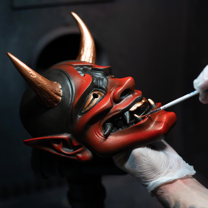 Hannya Mask (Red/Black/Black & Gold)