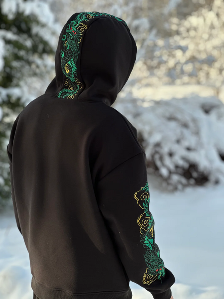 Mystic Dragon Embroidered Hoodie – Shizuka Collective