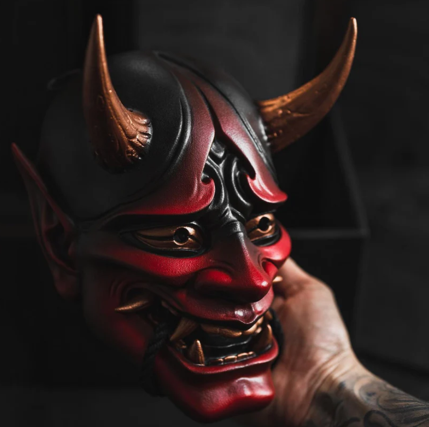 Hannya Mask (Red/Black/Black & Gold)