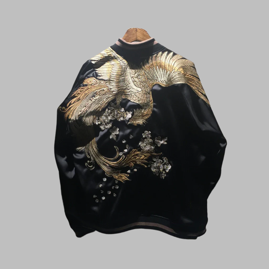 朱雀 すざく Suzaku Phoenix Sukajan Souvenir Jacket