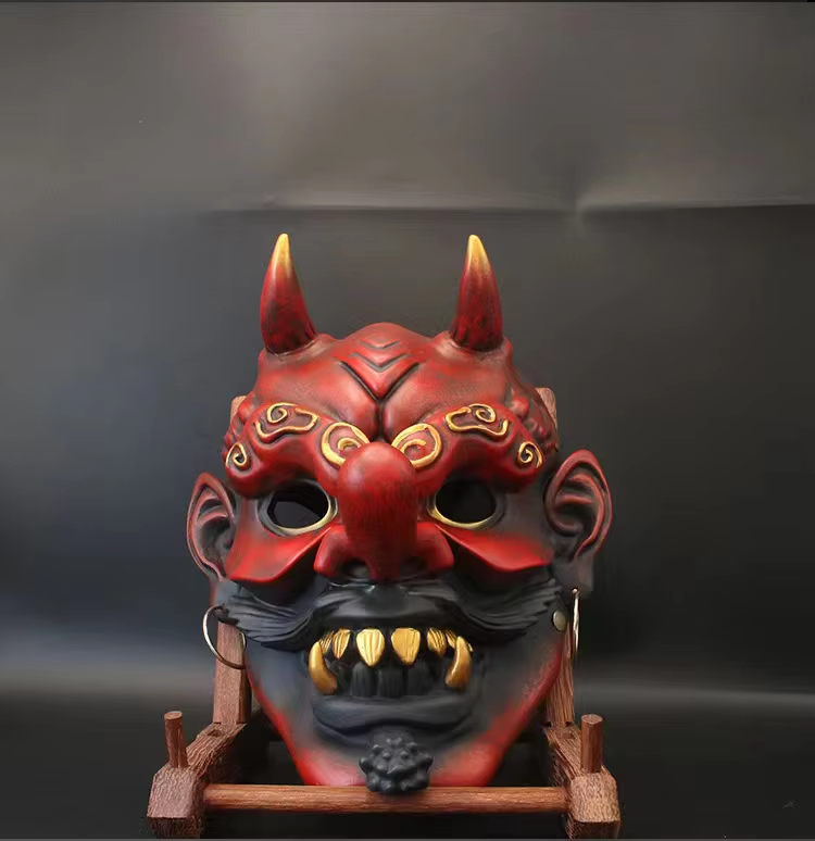 Sentinel Mask Crimson Sentinel Tengu Mask – Shizuka Collective - Sukajan