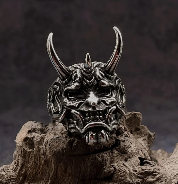 般若マスクリング Hannya Mask Ring