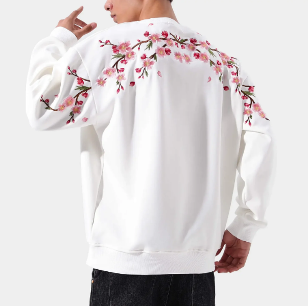 Sakura Embroidered Sweatshirt