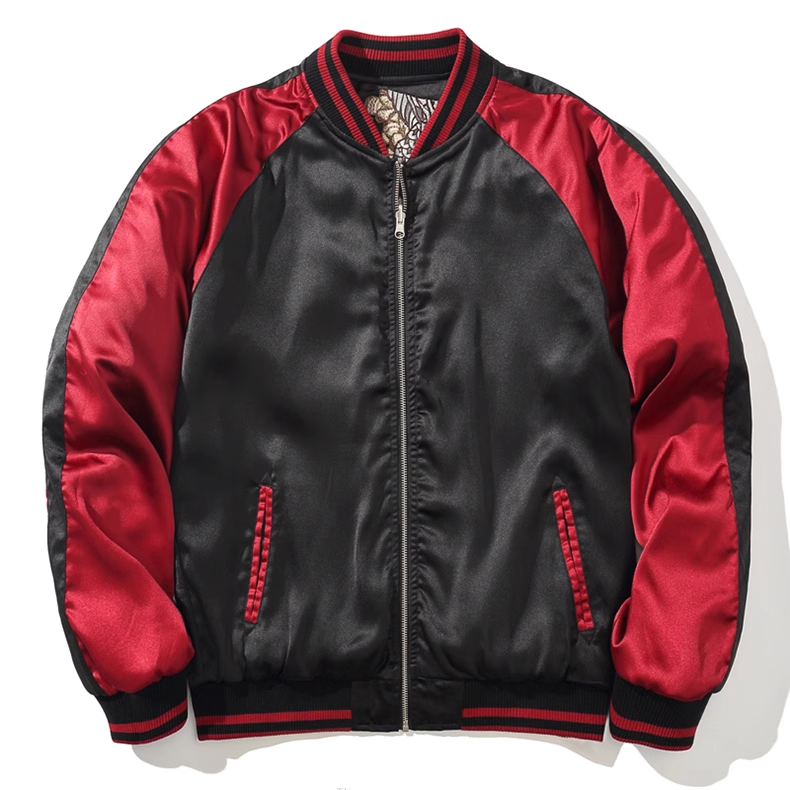 Imperial Dragon Blossom Sukajan Souvenir Bomber Jacket