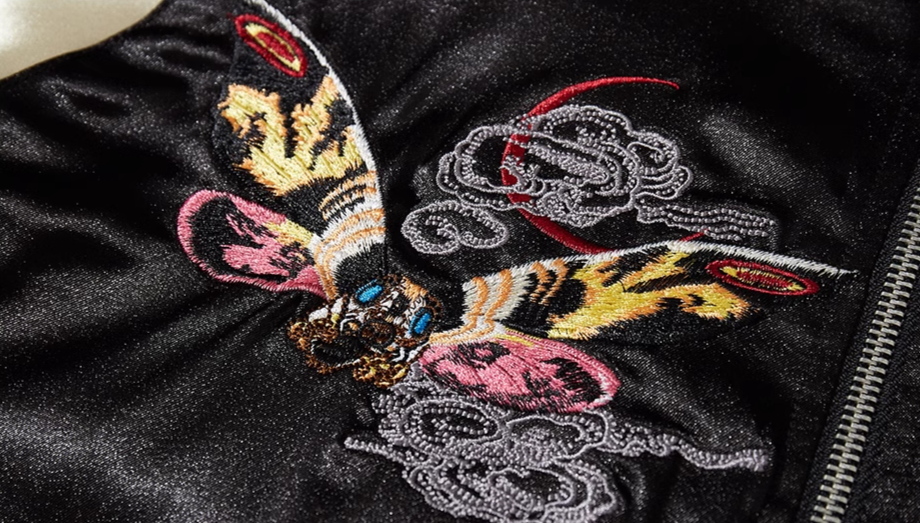 Monster Embroidery Sukajan Souvenir Bomber Jacket