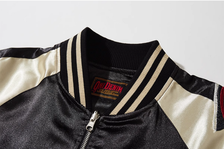 Monster Embroidery Sukajan Souvenir Bomber Jacket