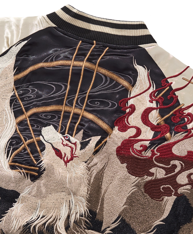 Cross Guild Jacket Kyubi Embroidered Sukajan Jacket – Shizuka Collective