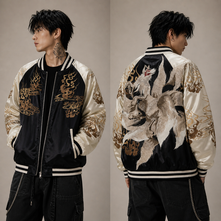Tsukigami Embroidered Sukajan Jacket