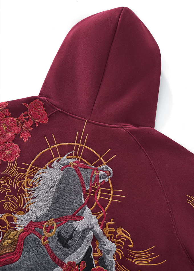 Hakuba Embroidered Zip Hoodie