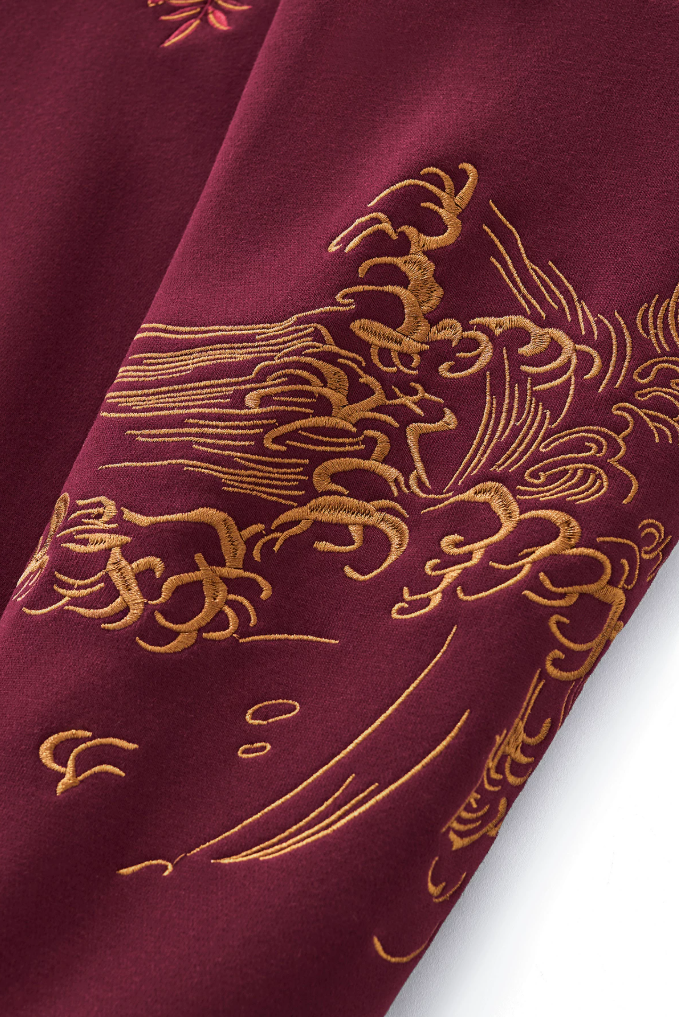 Hakuba Embroidered Zip Hoodie