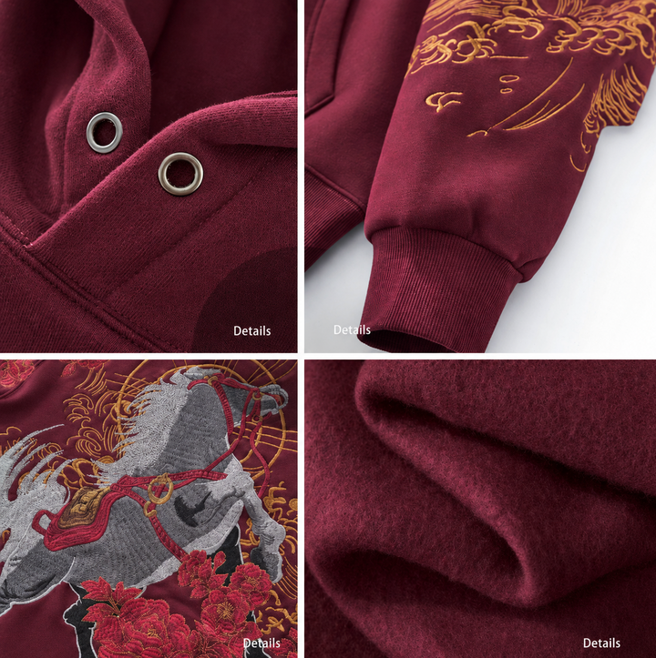 Hakuba Embroidered Zip Hoodie