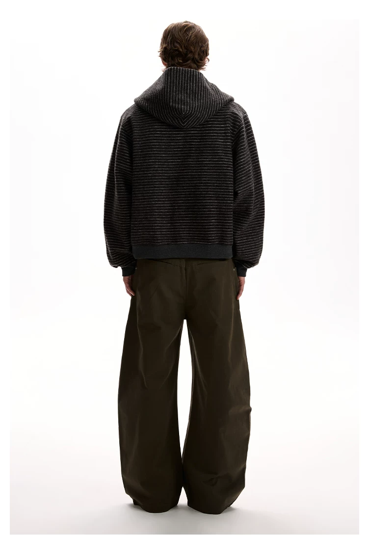 Akiro Striped Hooded Zip Jacket