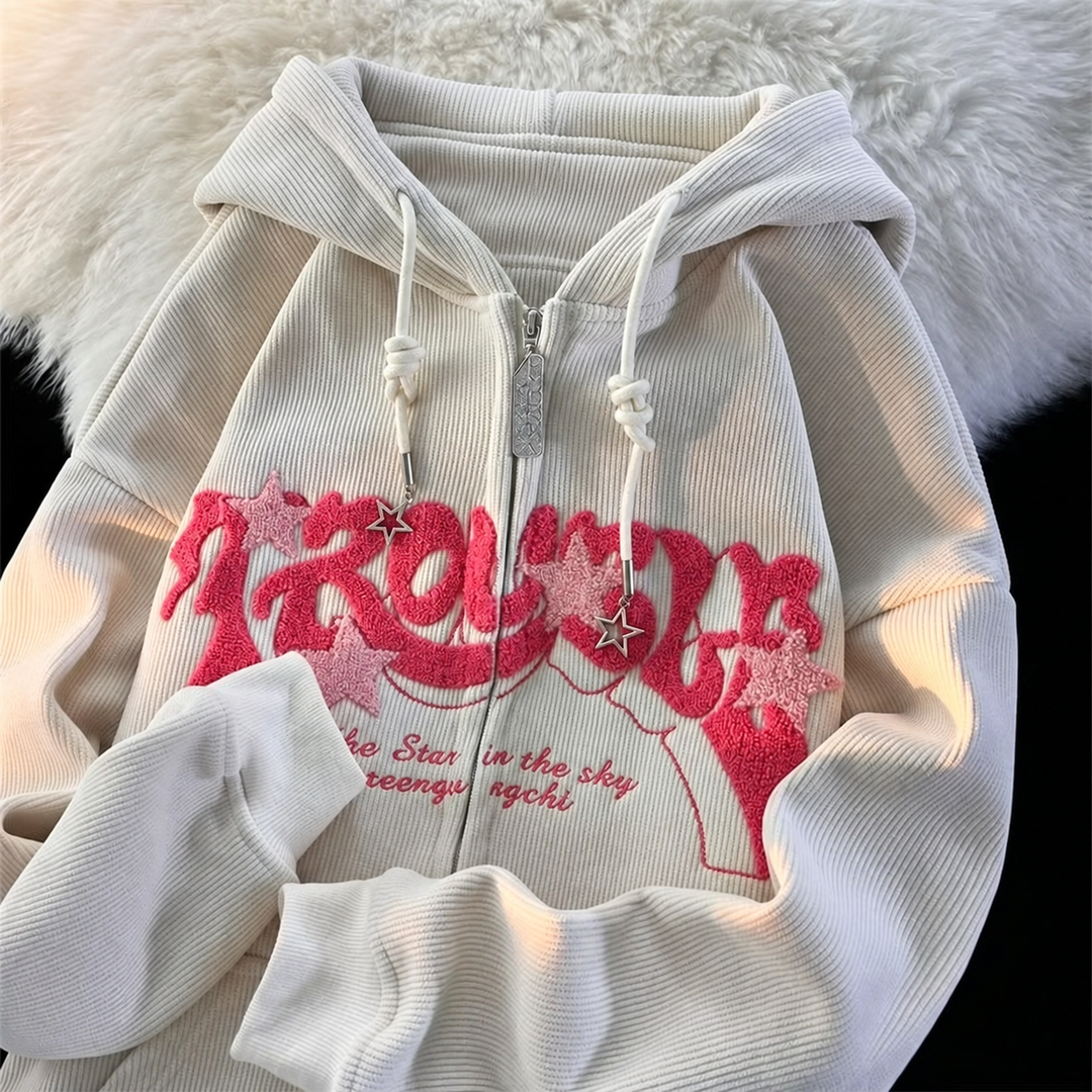 Aster Riot Chenille Zip Hoodie