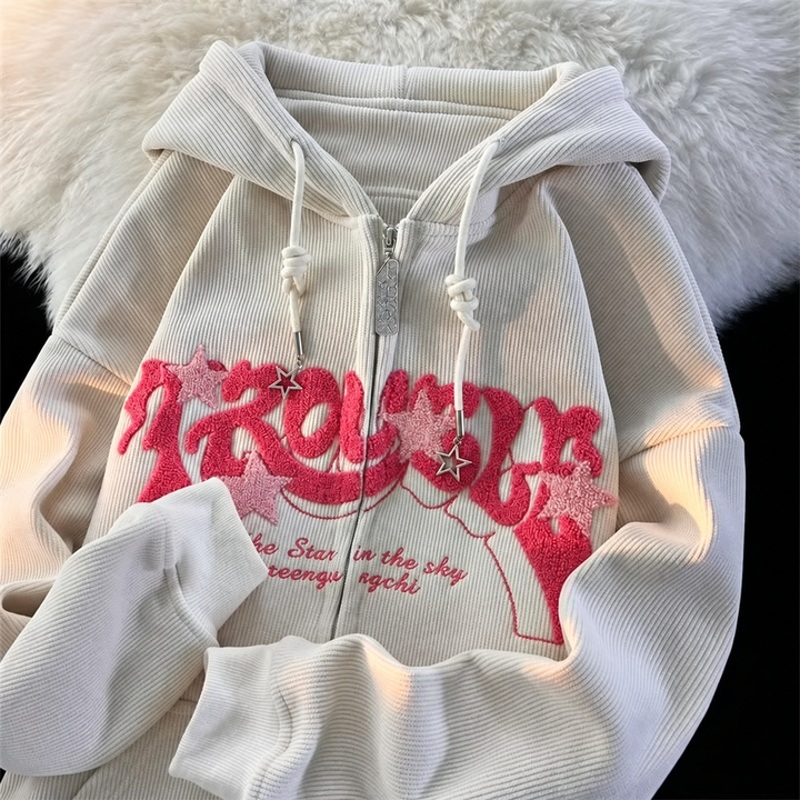 Aster Riot Chenille Zip Hoodie