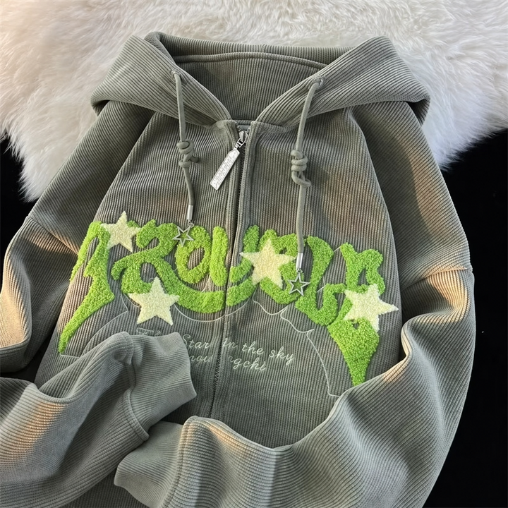 Aster Riot Chenille Zip Hoodie