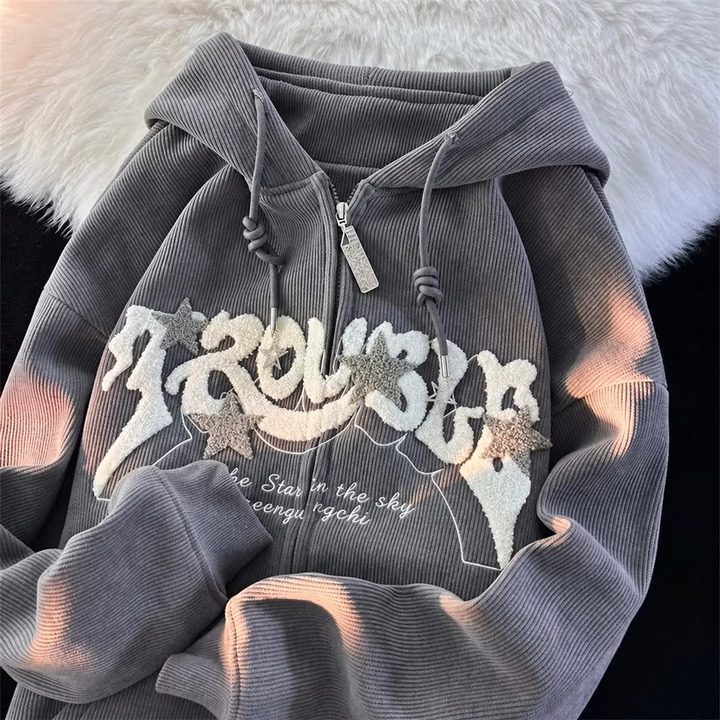 Aster Riot Chenille Zip Hoodie