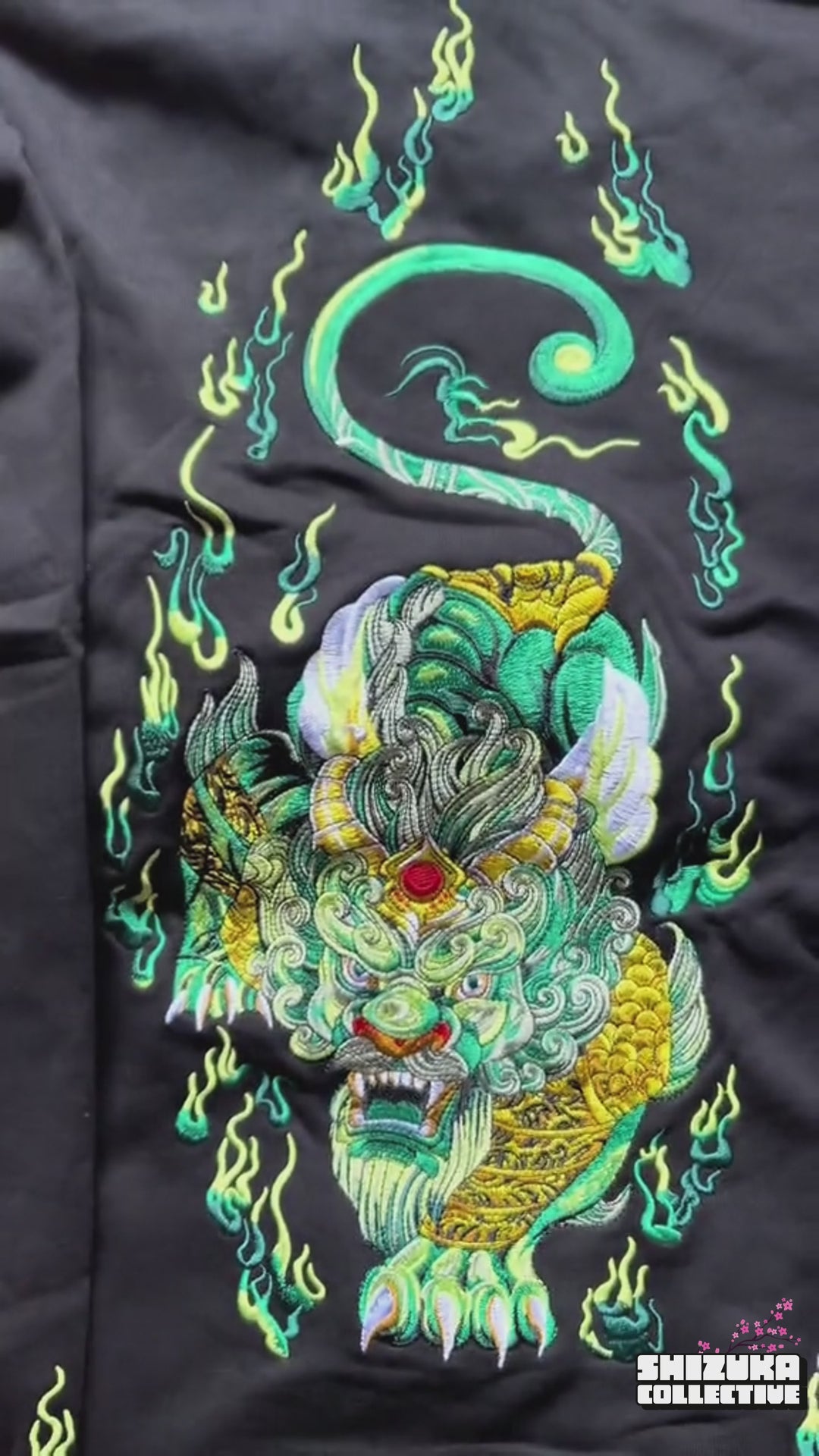 Pixiu Embroidered hoodie