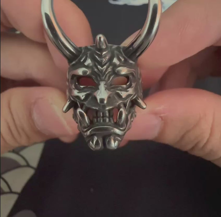 般若マスクリング Hannya Mask Ring